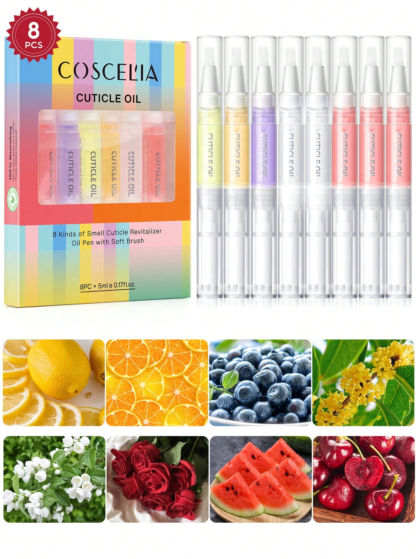 Health & Wellness Naics Code - coscelia 1/4/5/8/16PCS 5ML Nail Cuticle Oil
