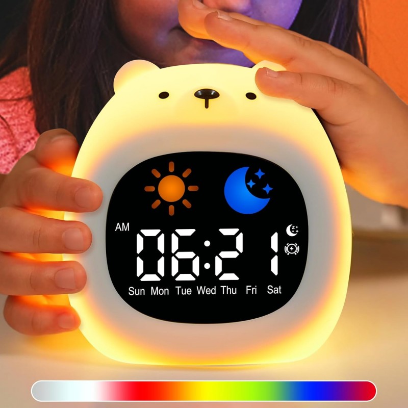 Alarm Clock for Kids Sleep Tra - White Noise Machine Sleep recensie en prijs