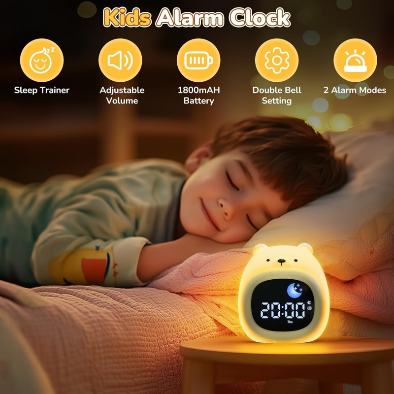 Alarm Clock for Kids Sleep Tra - White Noise Machine Sleep recensie en prijs