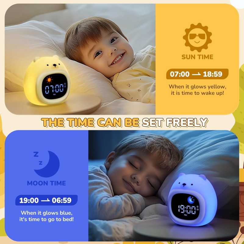 Alarm Clock for Kids Sleep Tra - White Noise Machine Sleep recensie en prijs