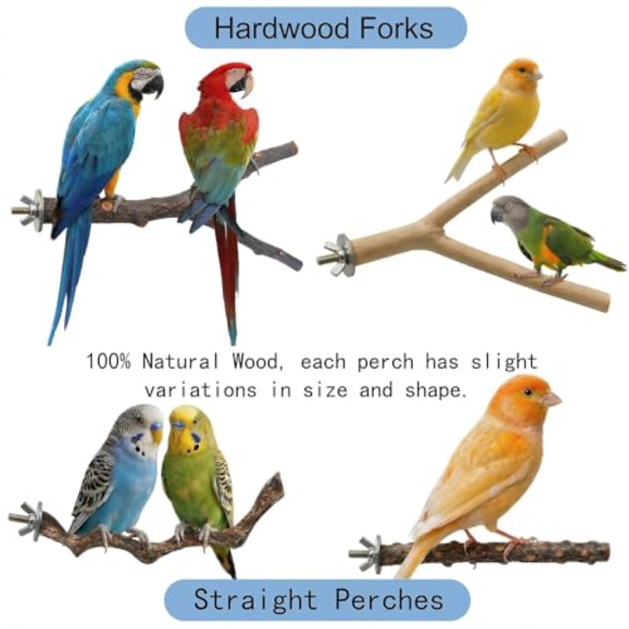 8PCS natural wood bird perches - Health & Wellness Naics Code recensie en prijs