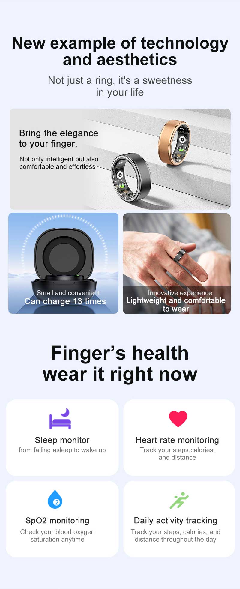 R03 Smart Ring Men Women With  - Women'S Health & Wellness Center recensie en prijs