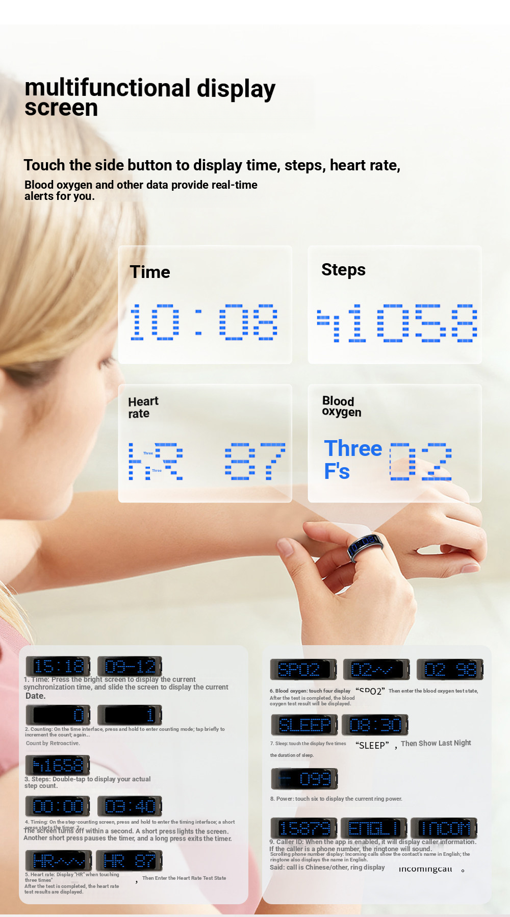 2026 Smart Ring Call ID Remind - Women'S Health & Wellness Center recensie en prijs