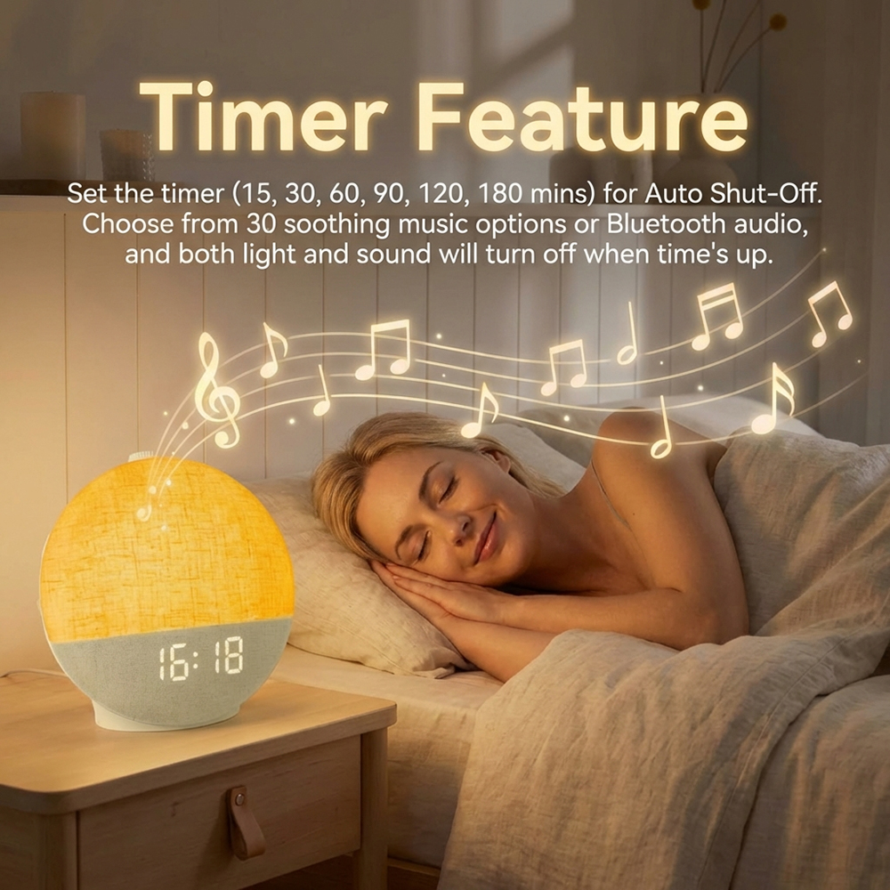 Wake Up Light Sunrise Alarm Cl - White Noise Machine Sleep recensie en prijs