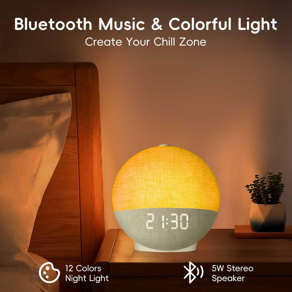 Wake Up Light Sunrise Alarm Cl - White Noise Machine Sleep recensie en prijs