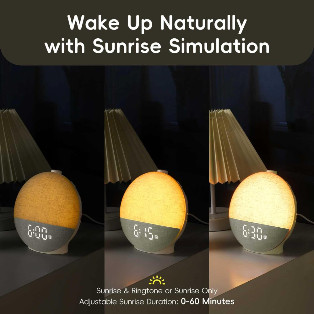 Wake Up Light Sunrise Alarm Cl - White Noise Machine Sleep recensie en prijs