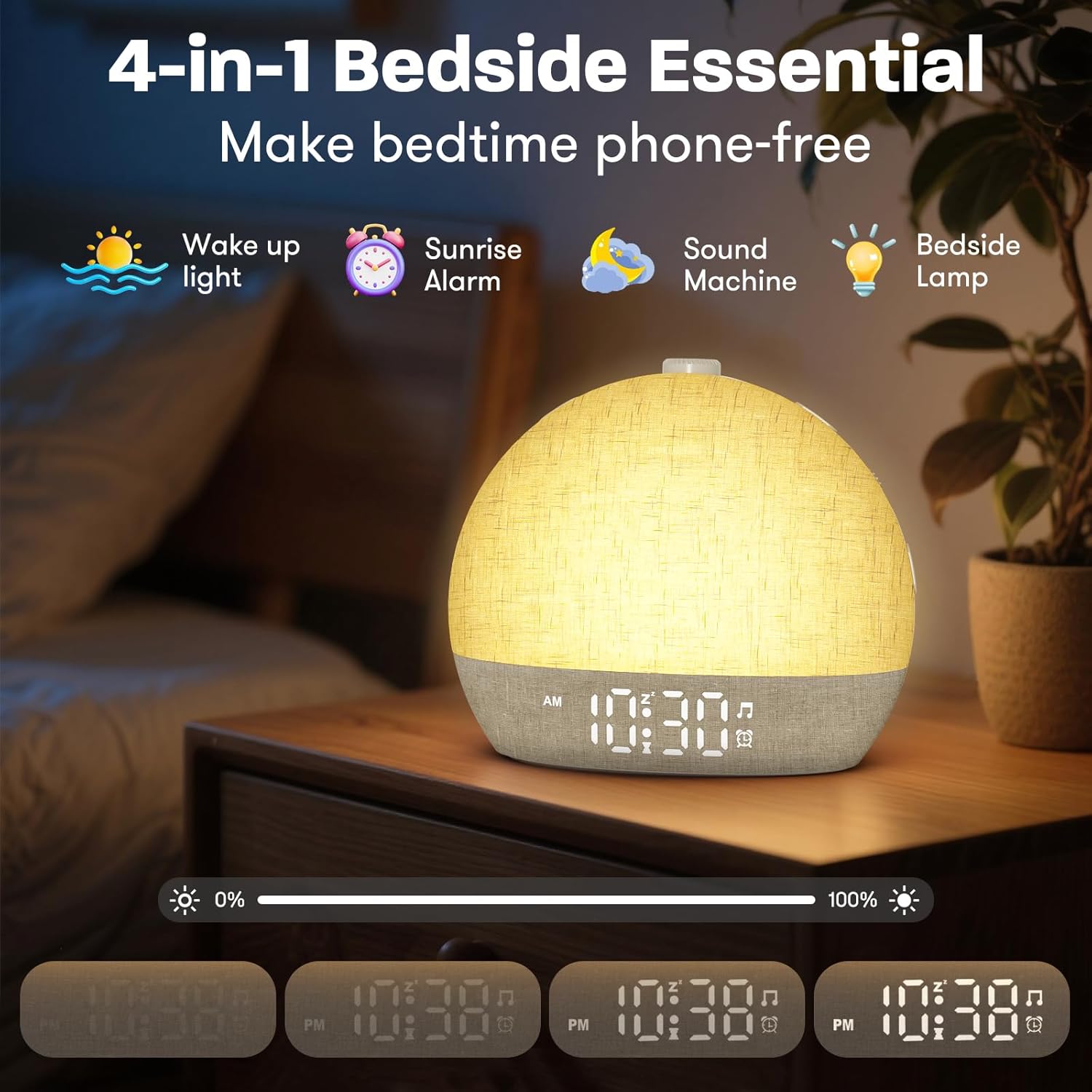 Wake Up Light Sunrise Alarm Cl - White Noise Machine Sleep recensie en prijs